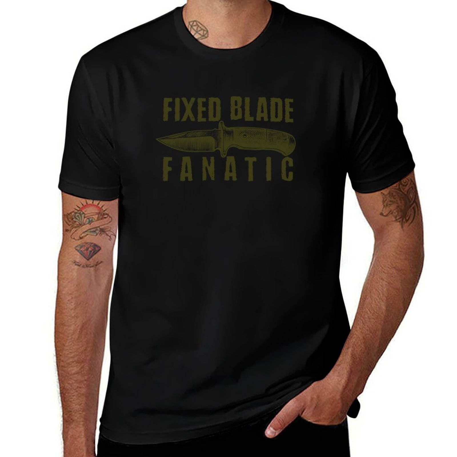 Edc Carry For Men - 固定刃ファンタチック - エブリデイ キャリー (EDC) Tシャツ