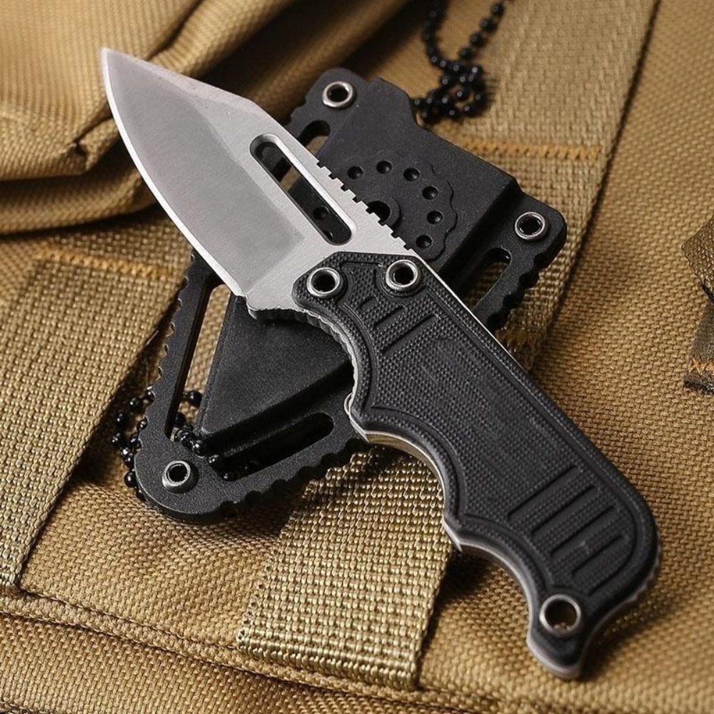 Edc Carry Fixed Blade Knife - 携帯用ネックナイフ、カイデックスシース付きEDC固定刃ナイフ、日常持ち運び、アウトドア用、ジャングルナイフ