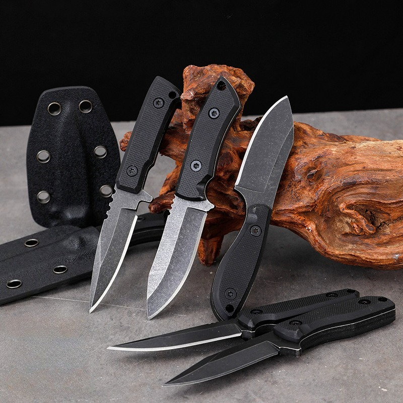 Edc Carry Fixed Blade Knife - 5CR15 ステンレス鋼小型固定刃ナイフ G10 ハンドル屋外キャンプポータブルキャリングポケット EDC ナイフハンドツール男性のための