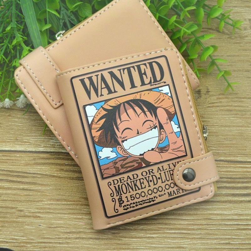 Money Clip Magnetic - アニメワンピースルフィ Pu レザー男性財布 Rfid 抗磁気クレジットカードホルダーオーガナイザーコインポケットマネークリップ財布