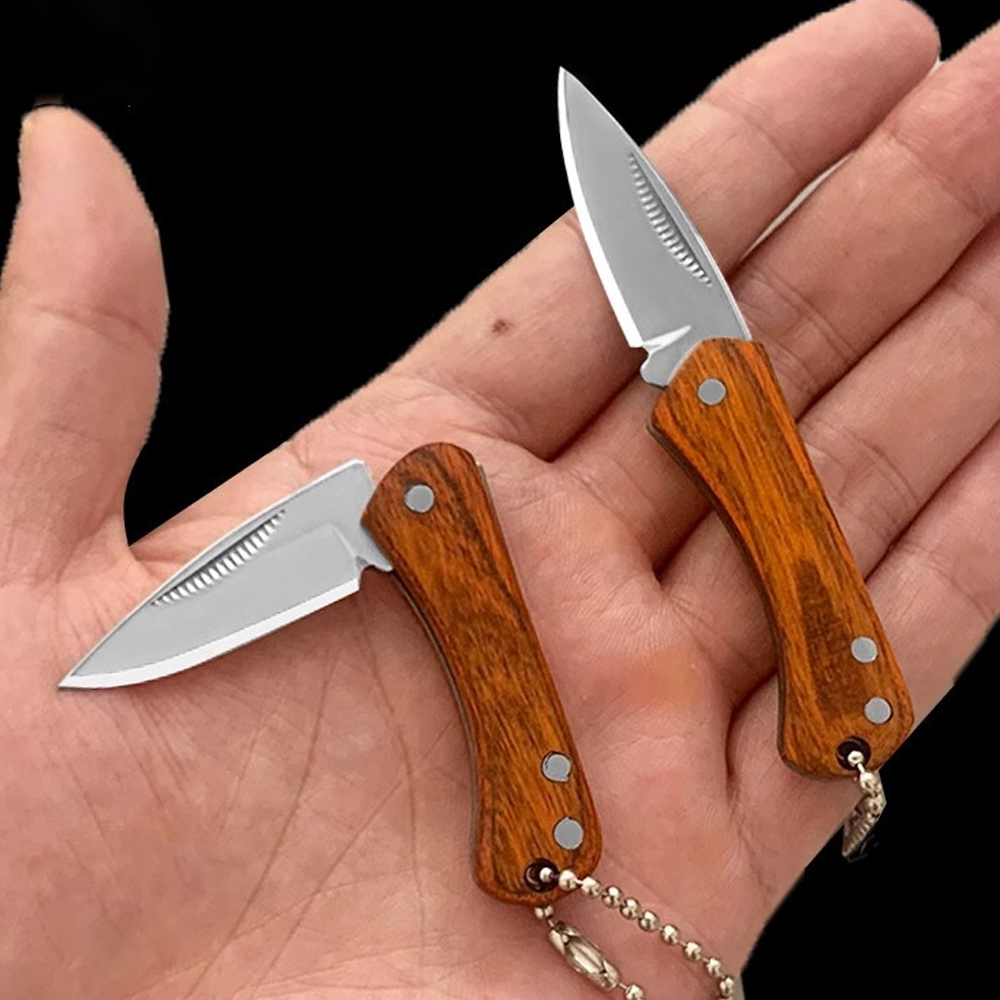 Edc (Every Day Carry - 男性用の小さなキーホルダーポケットナイフ、毎日持ち運び、ミニボックスオープナー、カッター、EDC、ステンレス鋼、折りたたみ式、シャープ、小さなナイフ
