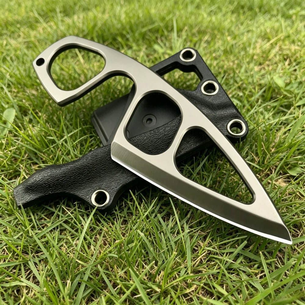 Edc Carry Fixed Blade Knife - 高硬度ネックナイフ 440Cブレード キデックスシース付き ポータブルEDCツール デイリーキャリー ハンティング