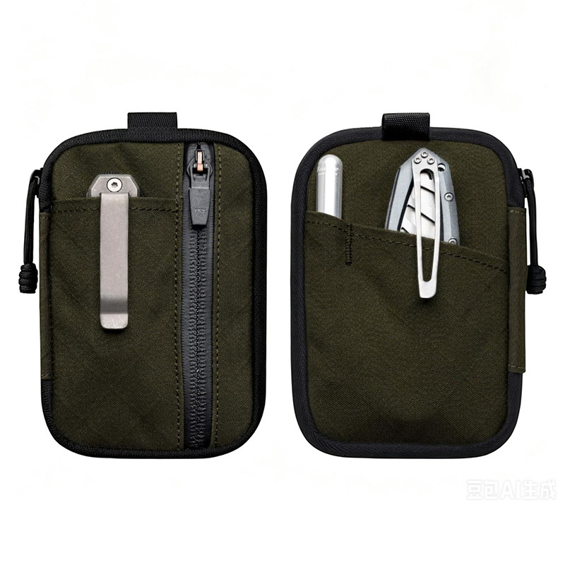 Edc Concealed Carry Bag - X-Pac マルチツールスロット EDC オーガナイザーポーチ ジッパーウォレットポーチ ID