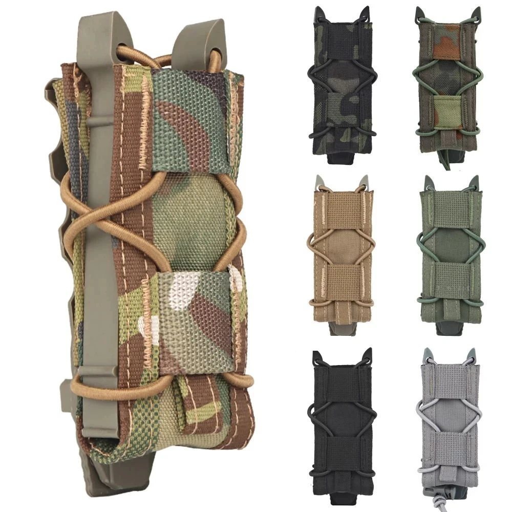 Edc Carry Kit - マガジンポーチ 9 ミリメートル戦術モールピストルシングルマグバッグ懐中電灯ポーチトーチホルダー撮影エアガン狩猟ナイフケース