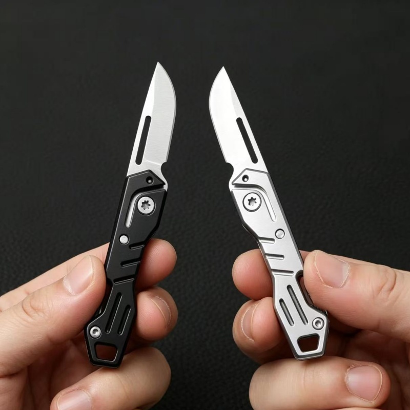 Edc Carry For Men - ミニEDC折りたたみ式ポケットナイフ、栓抜き付き、ステンレス製シャープカッター、携帯用日常ツール、男性への理想的なギフト