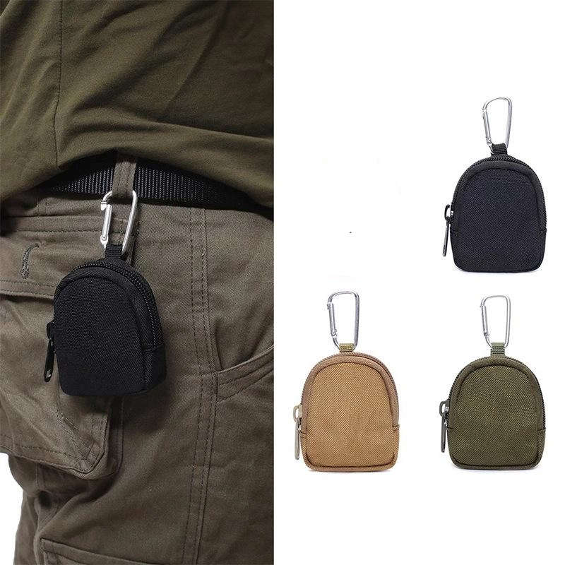 Edc Concealed Carry - 1PC 戦術 EDC ポーチキー財布ホルダー男性小銭入れポーチバッグキーホルダージッパーポケット屋外キーバッグ