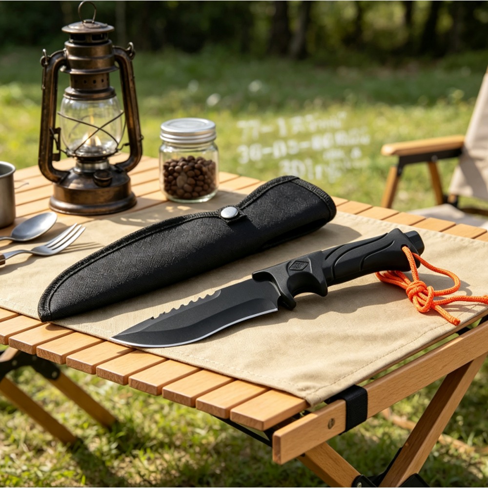 多目的キャンプサバイバルEDCナイフ、固定刃ストレート、高硬 - Edc Carry Fixed Blade Knife のレビューと価格