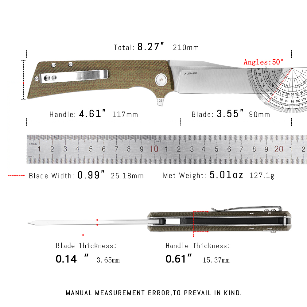 Shooziz XUN112 EDC 折りたたみナイフ クリ - Edc Carry For Men のレビューと価格