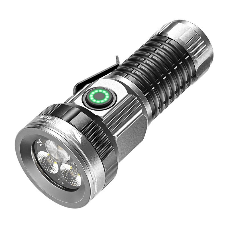 小型の充電式LED懐中電灯,ポータブルポケットトーチ,キャン - Edc Day Carry のレビューと価格
