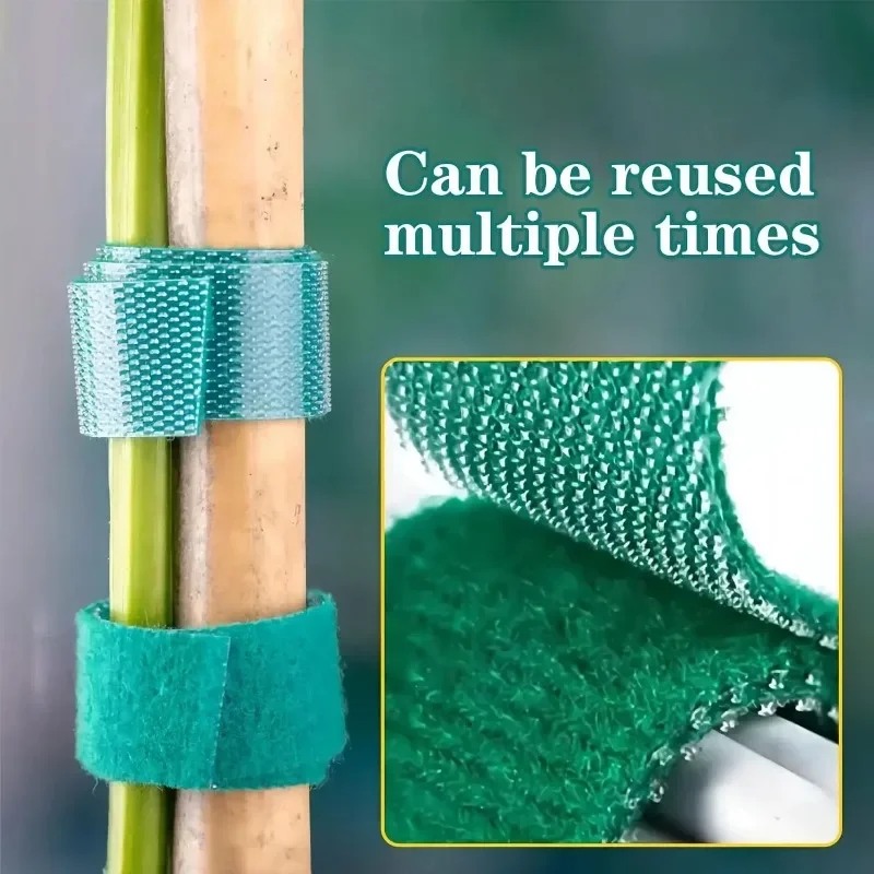 自己粘着植物ナイロンケーブルタイグリーン調整可能な植物フック - Gear Tie Reusable のレビューと価格