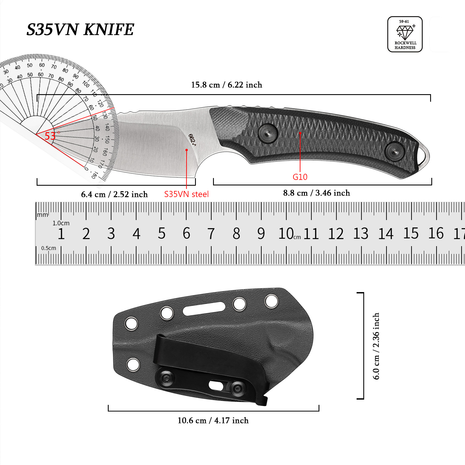 EDCアウトドアマルチツール ポータブルハンドツール キャン - Edc Carry Fixed Blade Knife のレビューと価格