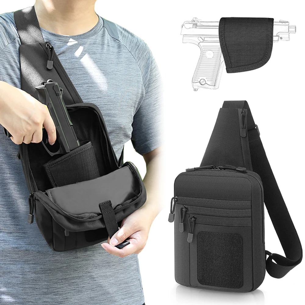 戦術的なピストルガンバッグ隠しキャリーガンホルスターハンドガ - Edc Carry Handgun のレビューと価格
