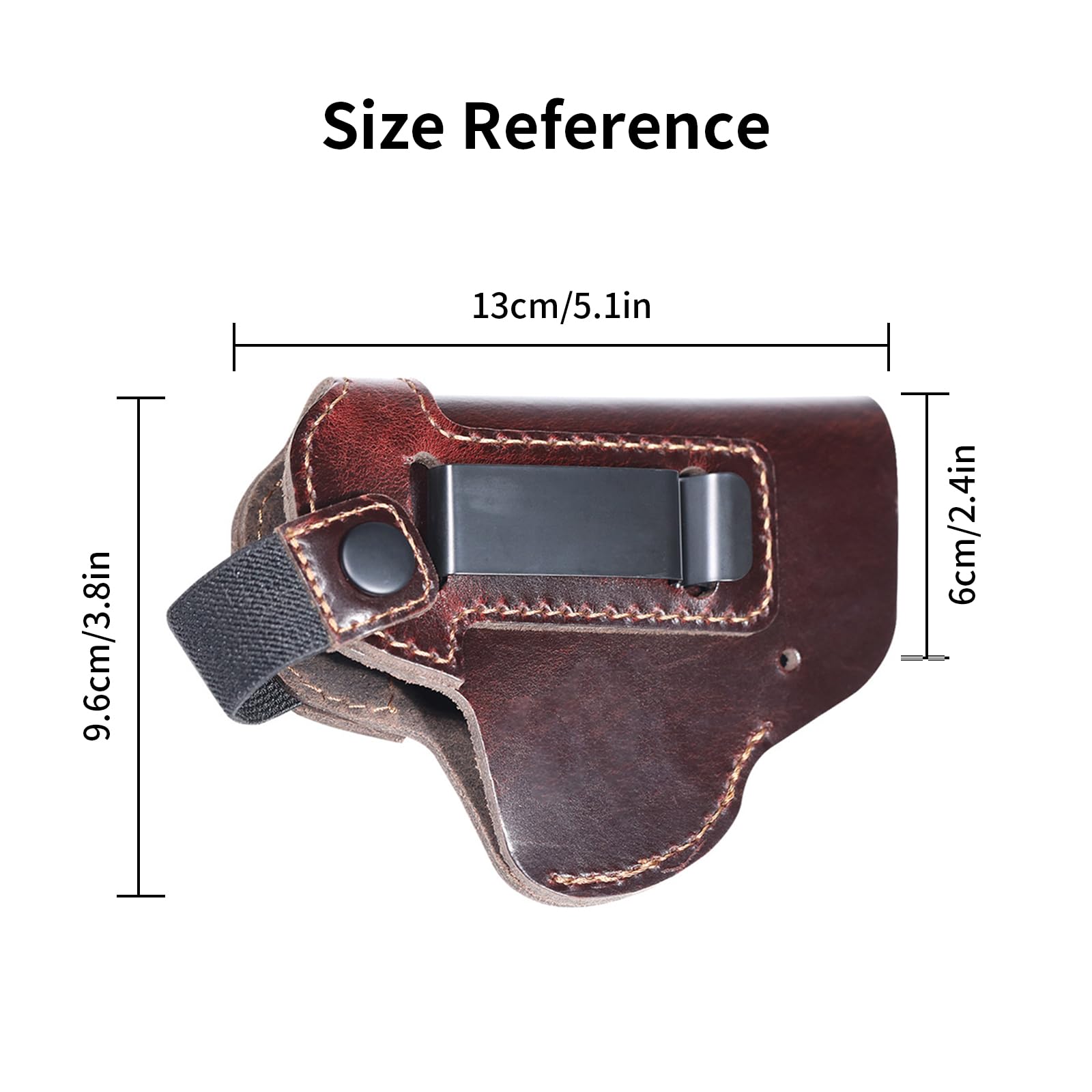 戦術的な革隠しキャリーグロックホルスターモールウエストピスト - Edc Carry Belt Leather のレビューと価格