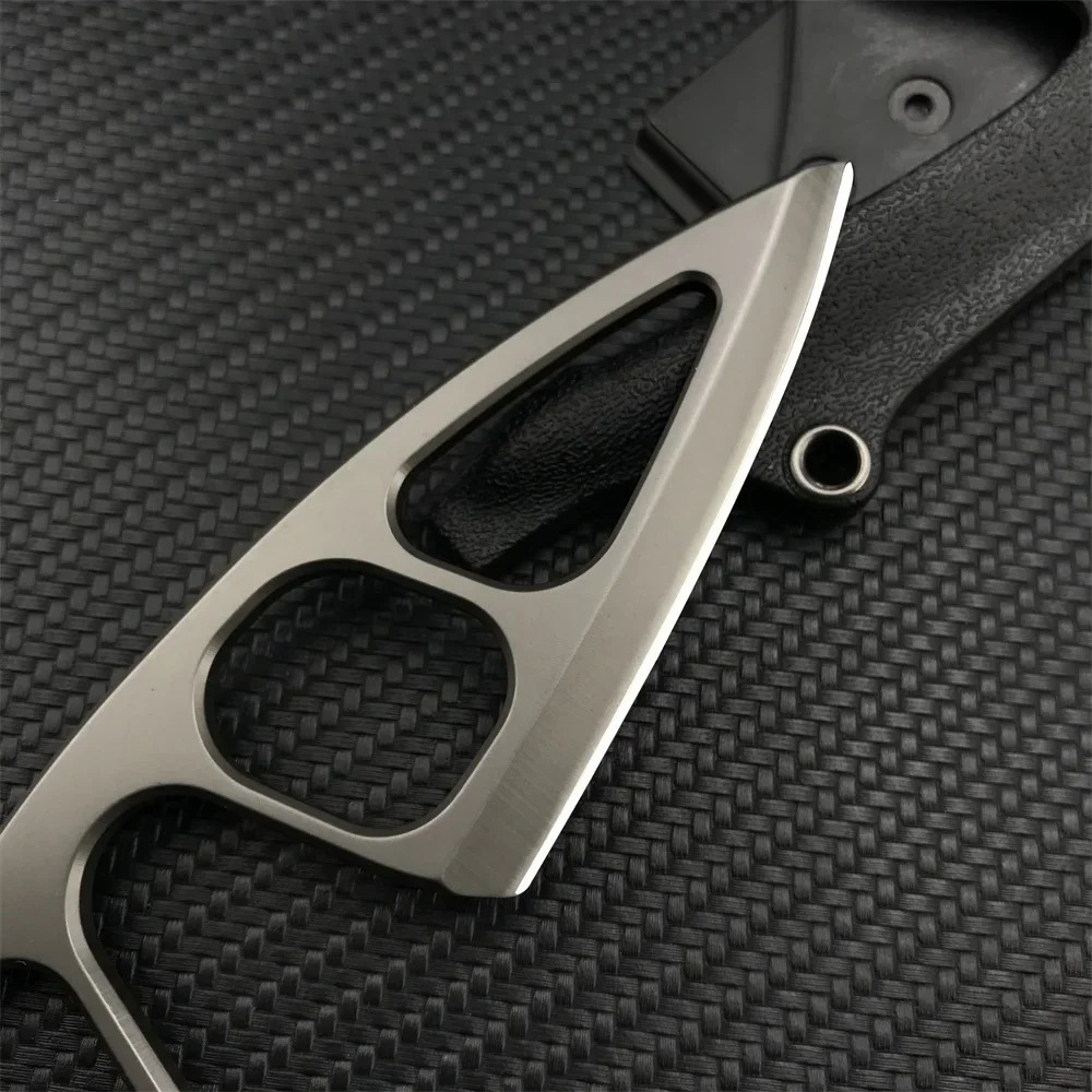 高硬度ネックナイフ 440Cブレード カイデックスシース付き - Edc Carry Fixed Blade Knife のレビューと価格