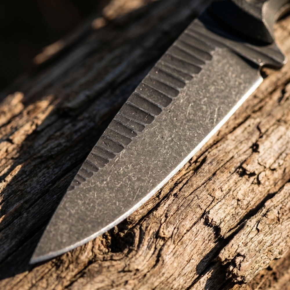 フルタングブッシュクラフトナイフ D2ブレード 滑り止めG1 - Edc Carry Fixed Blade Knife のレビューと価格