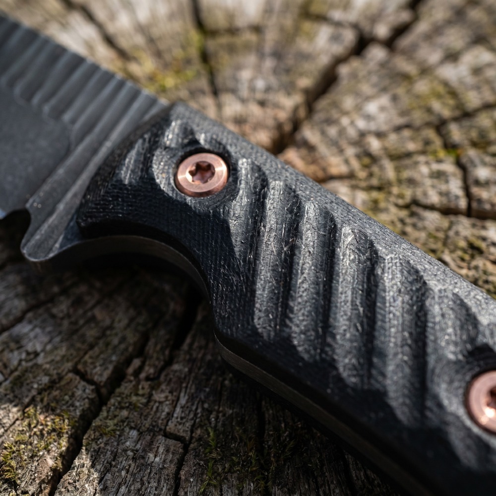 フルタングブッシュクラフトナイフ D2ブレード 滑り止めG1 - Edc Carry Fixed Blade Knife のレビューと価格