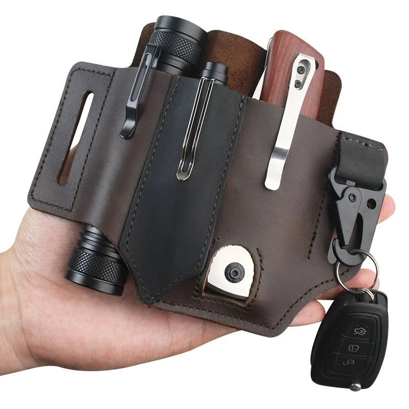 牛革ウエストハンガーポータブル戦術 EDC ツールホルダー屋 - Edc Carry Belt Leather のレビューと価格