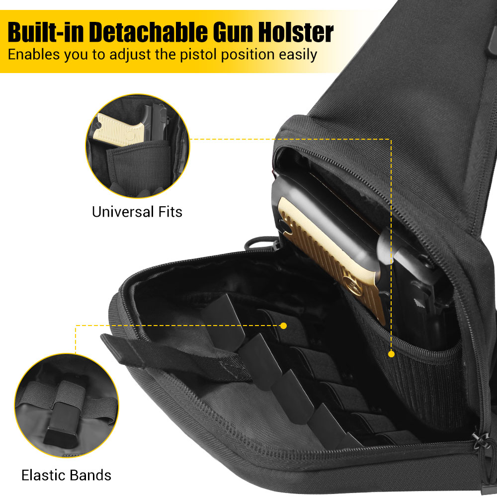 戦術的なピストルガンバッグ隠しキャリーガンホルスターハンドガ - Edc Carry Handgun のレビューと価格