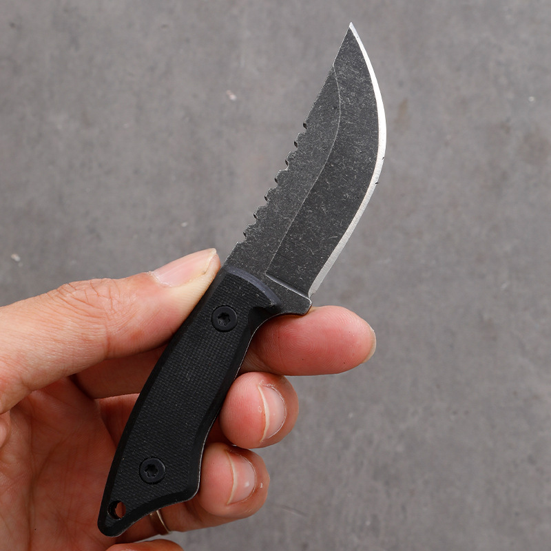 5CR15 ステンレス鋼小型固定刃ナイフ G10 ハンドル屋 - Edc Carry Fixed Blade Knife のレビューと価格