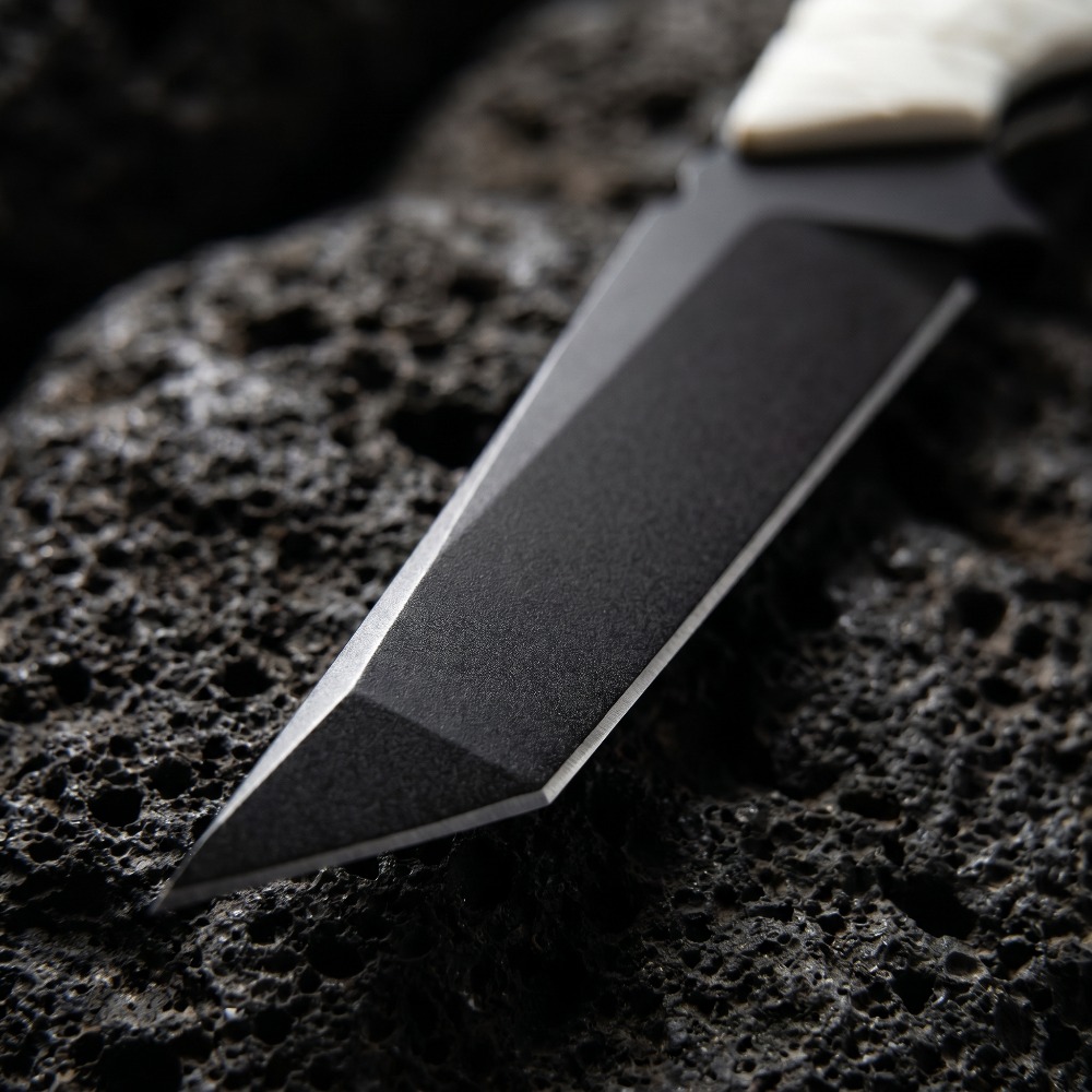 新しい固定刃ナイフ ホワイトG10ハンドル D2ブレード 取 - Edc Carry Fixed Blade Knife のレビューと価格
