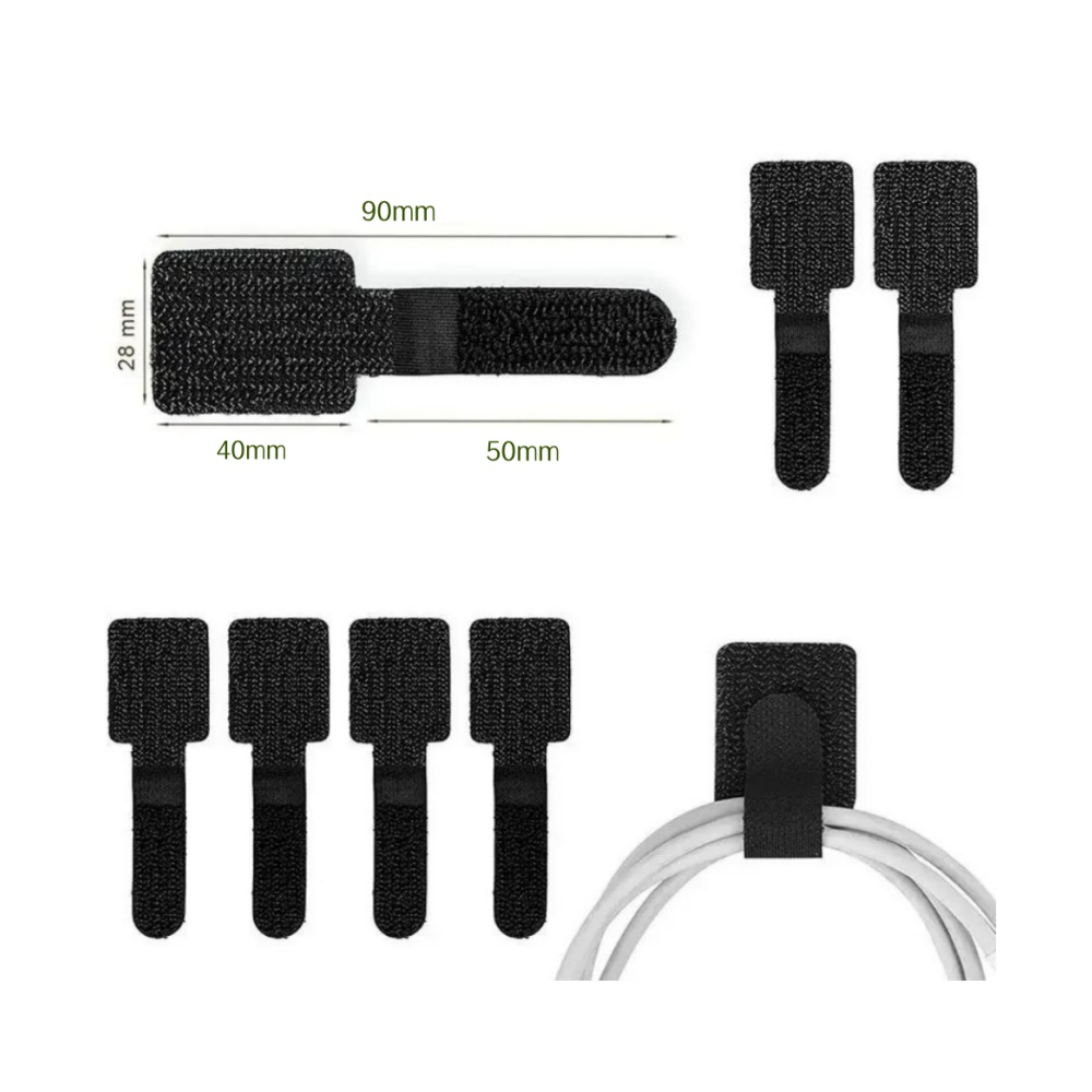 自己粘着式再利用可能ケーブルタイ ベルクロ固定式ワイヤーオー - Gear Tie Reusable のレビューと価格