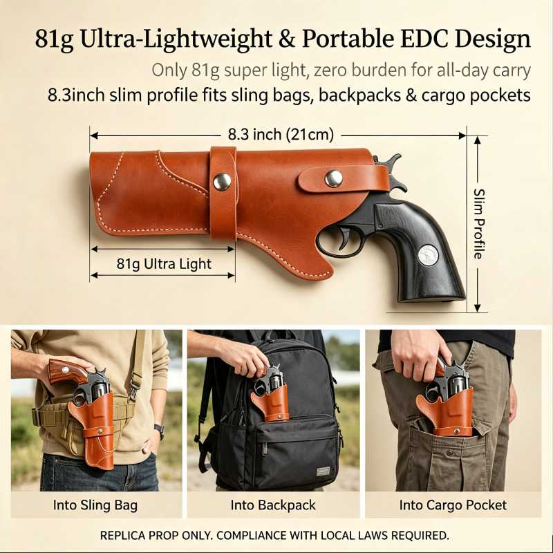 ヴィンテージレザーリボルバーホルスターOWB外側ウエストベル - Edc Carry Belt Leather のレビューと価格
