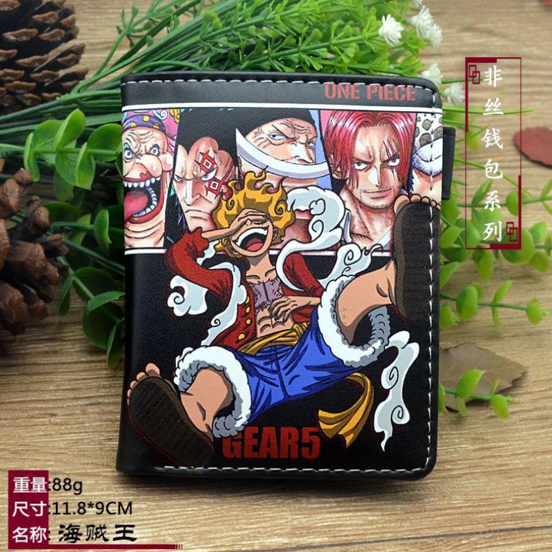 アニメワンピースルフィ Pu レザー男性財布 Rfid 抗磁 - Money Clip Magnetic のレビューと価格