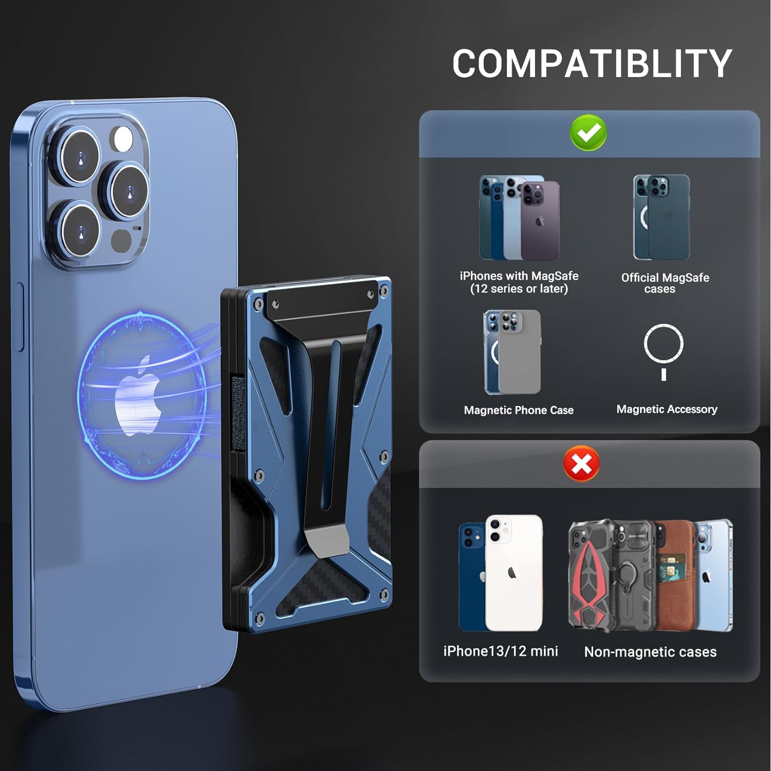 MagSafeウォレットマネークリップ（AirTagホルダー - Money Clip Magnetic のレビューと価格