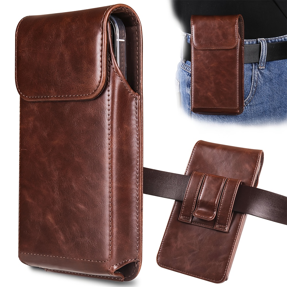 メンズプレミアムフェイクレザー携帯電話ウォレットケース、ベル - Edc Carry Belt Leather のレビューと価格