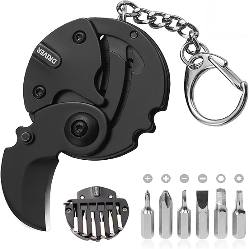 多機能折りたたみ式コインキーホルダーツール、六角ドライバーポ - Edc Carry Coins のレビューと価格