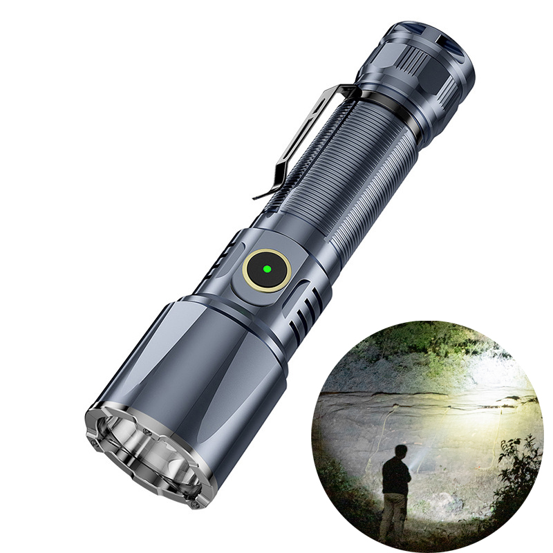 ポータブルLED懐中電灯,USB充電式,戦術的な懐中電灯,自 - Edc Day Carry のレビューと価格
