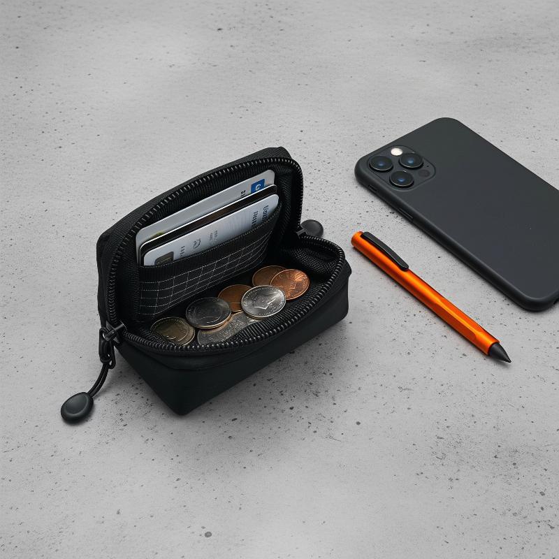 ミニ EDC ポリエステルポーチポータブル小銭入れポケットオ - Edc Carry Coins のレビューと価格