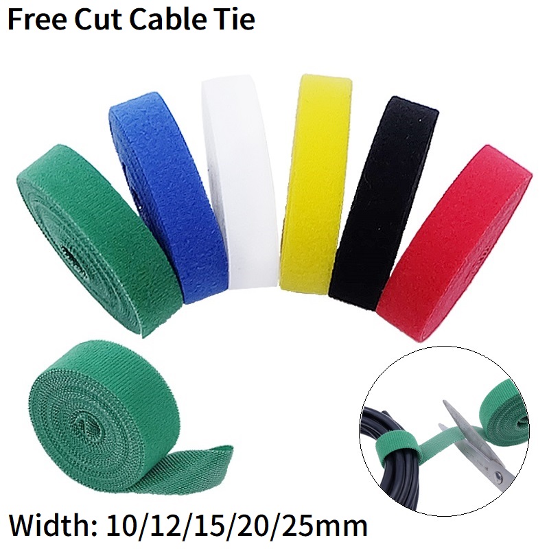 5 メートル自己粘着ファスナー 10/12/15/20/25 - Gear Tie Reusable のレビューと価格