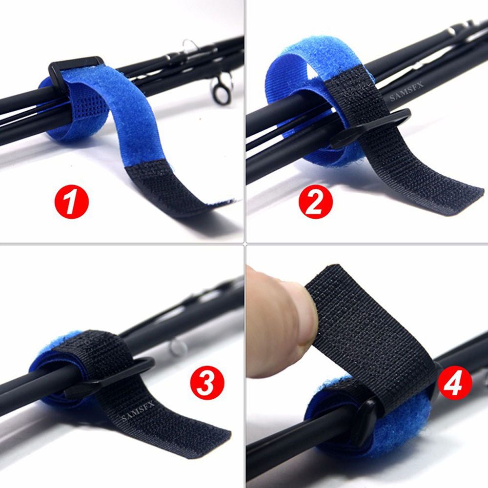クリップ付きの再利用可能な色の釣り竿ストラップ,アクセサリー - Gear Tie Reusable のレビューと価格
