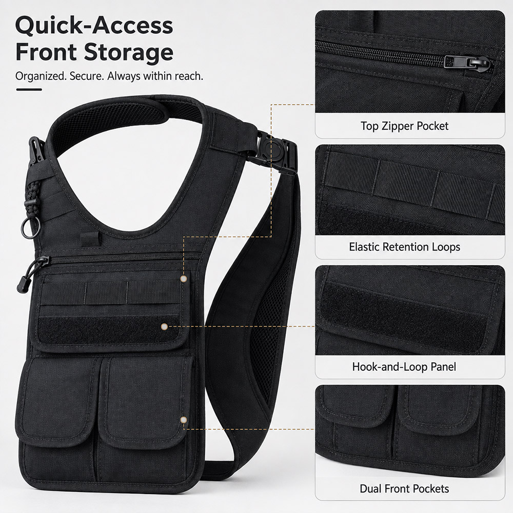 戦術的な隠しアンダーアームツールバッグ MOLLEマルチポケ - Edc Concealed Carry Bag のレビューと価格