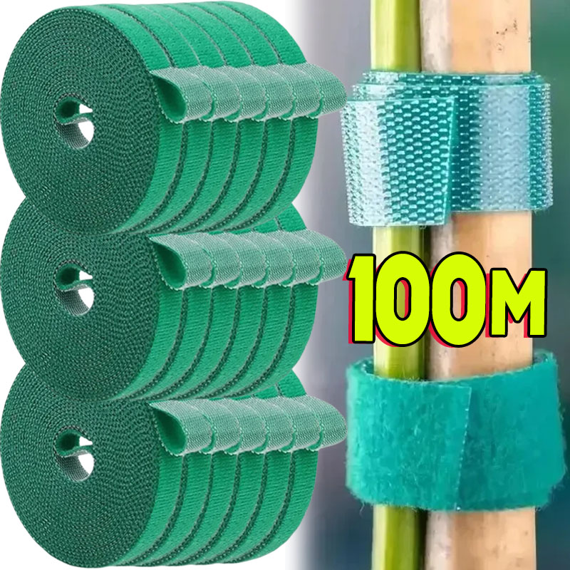 1/100 メートル調整可能な自己粘着植物ナイロンケーブルタ - Gear Tie Reusable のレビューと価格