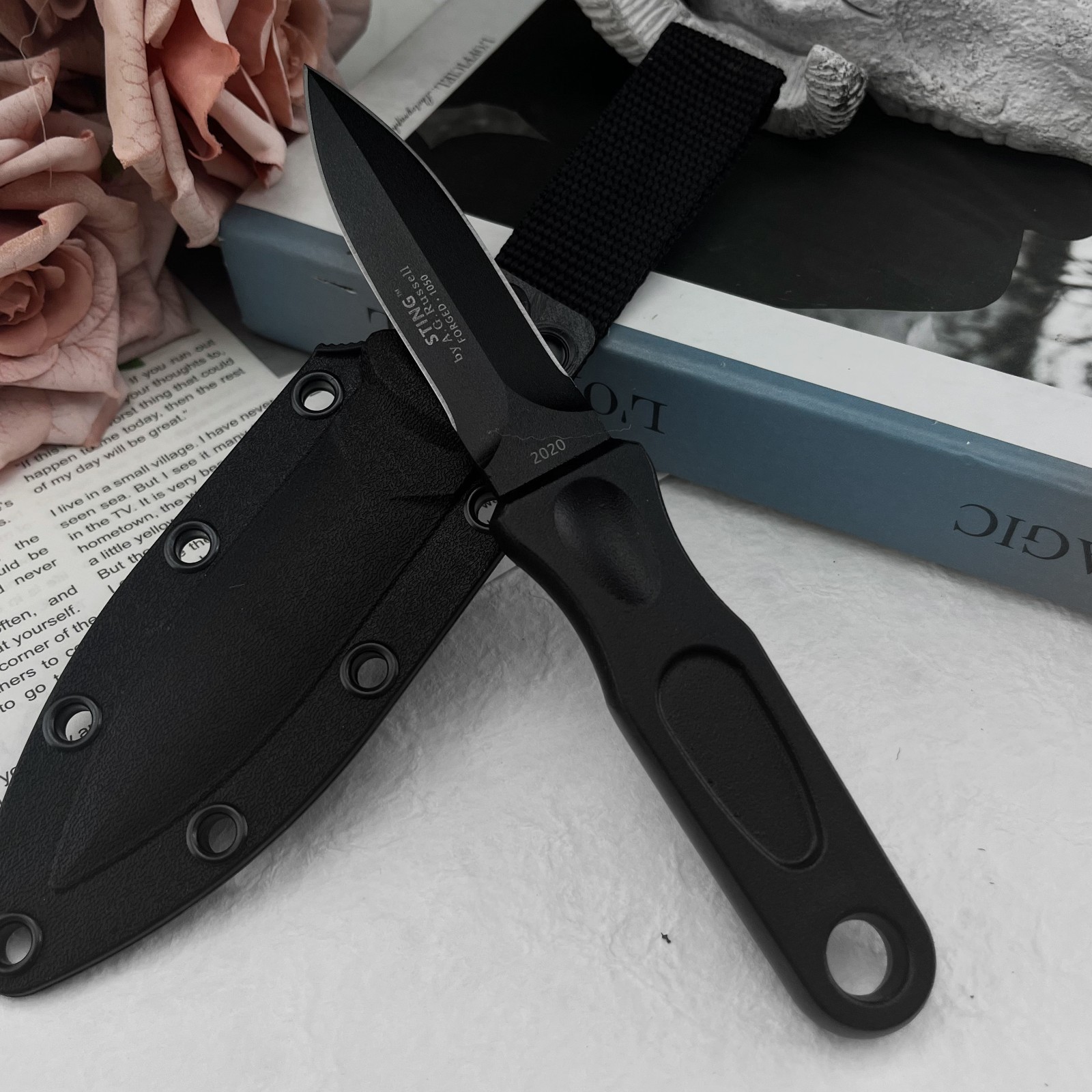 多機能固定刃ナイフ 8Cr13MoV鋼 アウトドアキャンプ用 - Edc Carry Fixed Blade Knife のレビューと価格