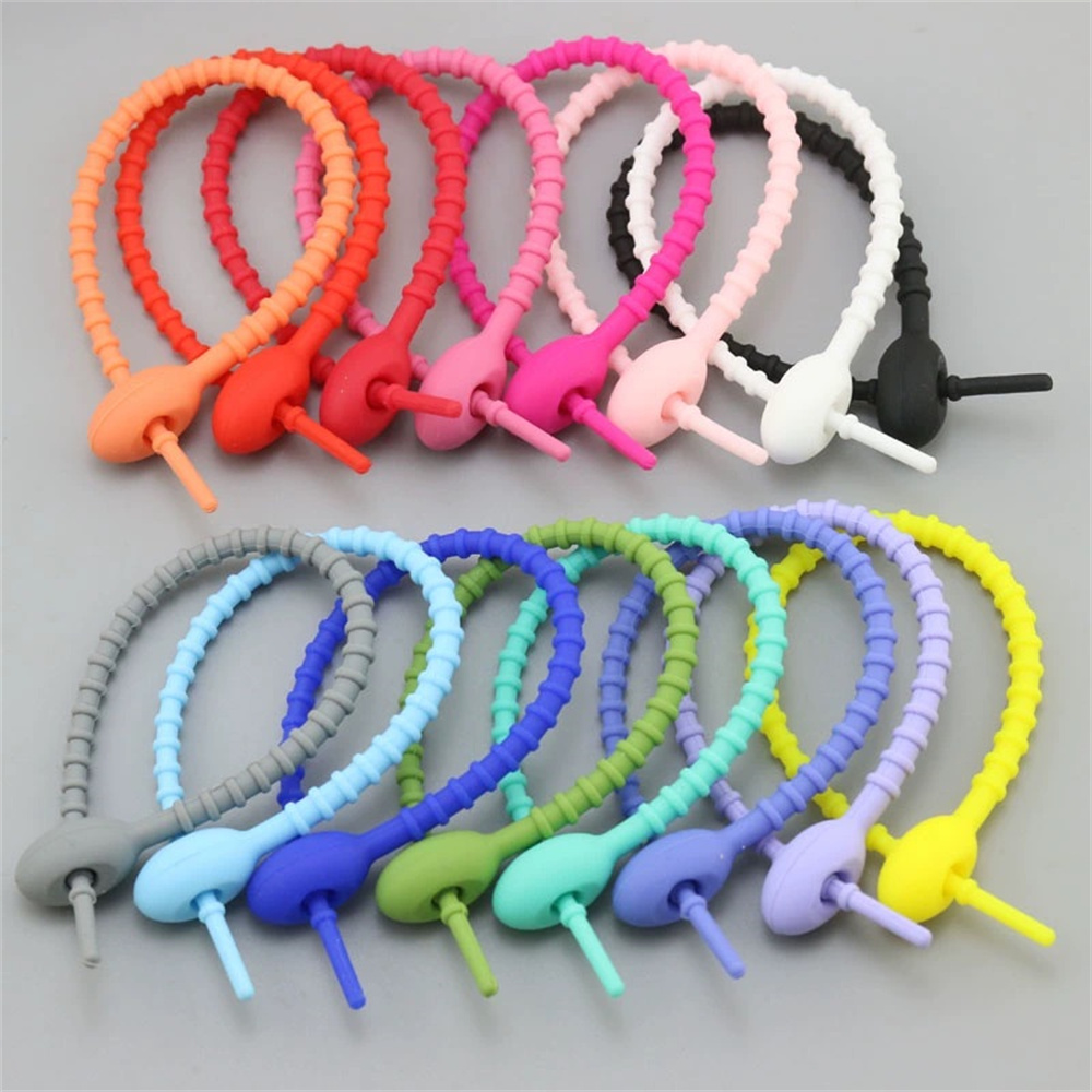 10 ピース/ロットマルチカラーシリコーン再利用可能なバッグ - Gear Tie Reusable のレビューと価格