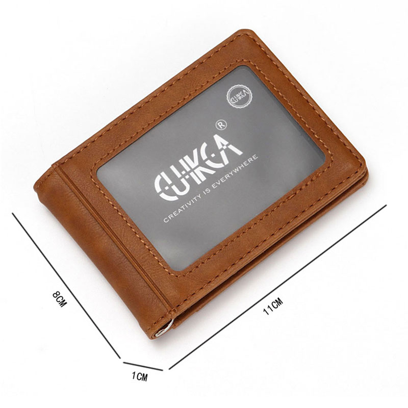 Rfidメンズレザースリムbifoldマネークリップウォレッ - Money Clip Magnetic のレビューと価格
