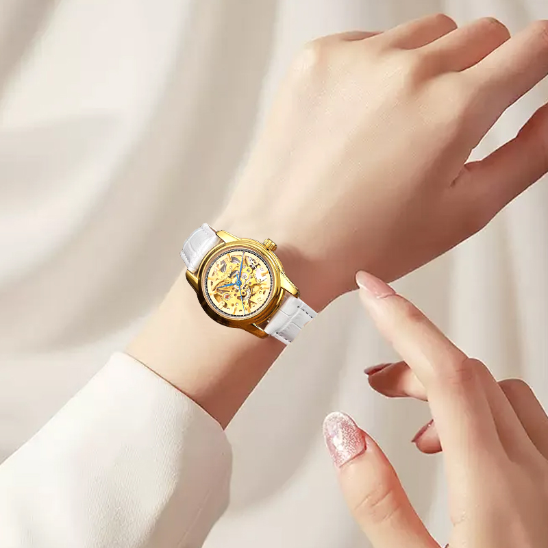 女性用自動巻き腕時計、おしゃれで可愛い機械式腕時計、繊細でエ - Watch Winder Compact のレビューと価格