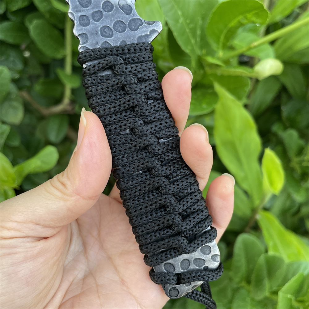 鍛造8cr13movブレードポケットナイフアウトドアフィール - Edc Carry Fixed Blade Knife のレビューと価格