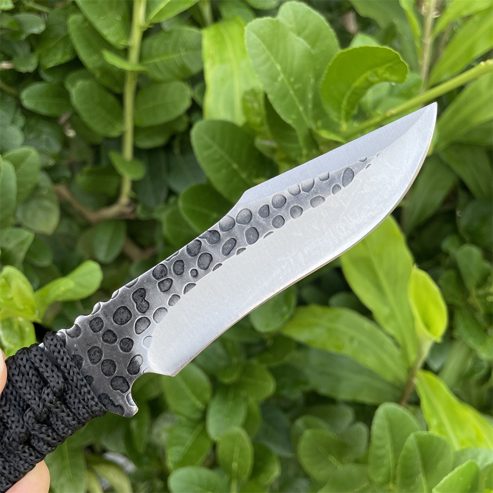 鍛造8cr13movブレードポケットナイフアウトドアフィール - Edc Carry Fixed Blade Knife のレビューと価格