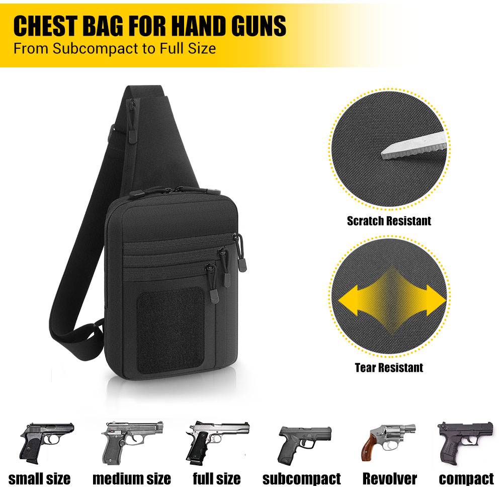 戦術ピストルガンバッグ 隠し持ちガンホルスター ハンドガン収 - Edc Carry Handgun のレビューと価格