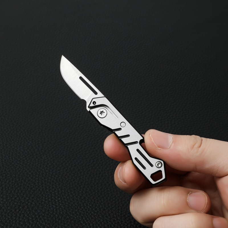 ミニEDC折りたたみ式ポケットナイフ、栓抜き付き、ステンレス - Edc Carry For Men のレビューと価格