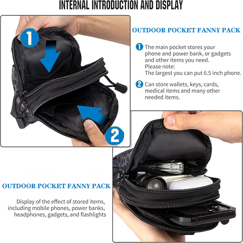 ユニバーサル EDC 戦術モールポーチウエストバッグ携帯電話 - Edc Carry Items のレビューと価格