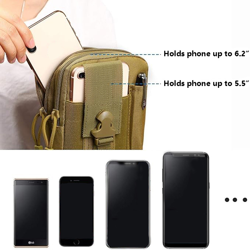 ユニバーサル EDC 戦術モールポーチウエストバッグ携帯電話 - Edc Carry Items のレビューと価格